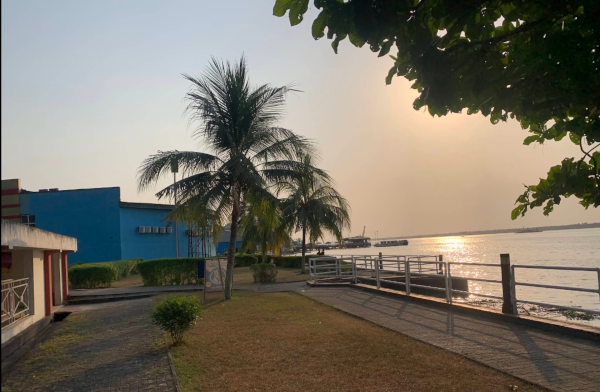 Looking over the Calabar River from the Slavery Museum